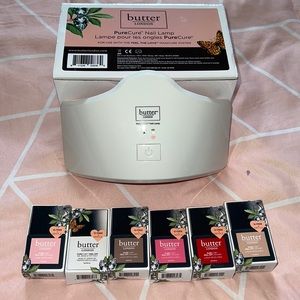 Butter London shellac nail polishes and lamp set